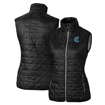 Women's Cutter & Buck Charlotte Knights Rainier PrimaLoft Eco Insulated Full-Zip Puffer Vest