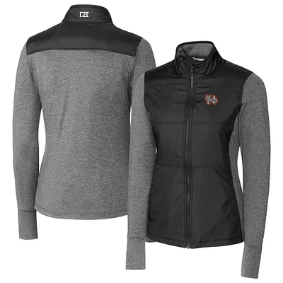 Women's Cutter & Buck Norfolk Tides Stealth DryTec Hybrid Quilted Full-Zip Windbreaker Jacket
