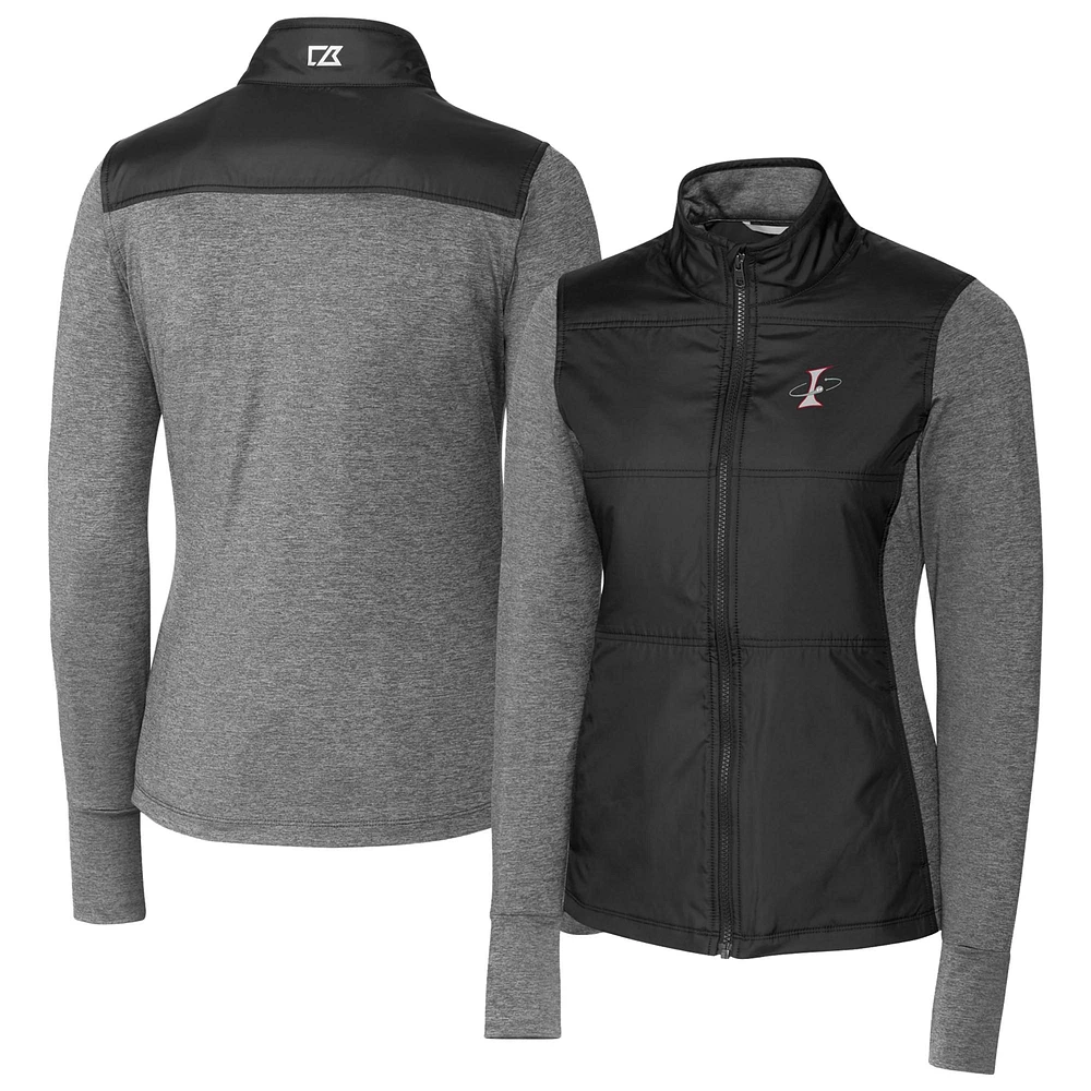 Women's Cutter & Buck Albuquerque Isotopes Stealth DryTec Hybrid Quilted Full-Zip Windbreaker Jacket