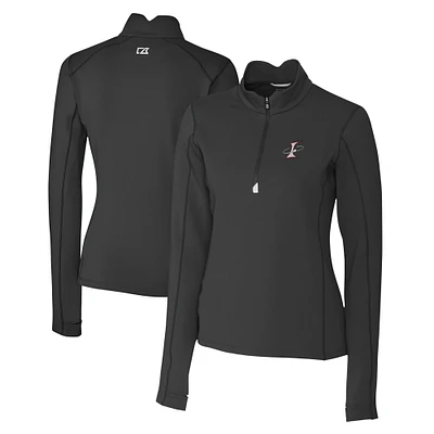 Women's Cutter & Buck Albuquerque Isotopes Traverse DryTec Stretch Quarter-Zip Pullover Top