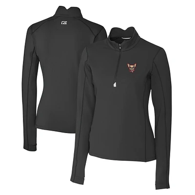 Women's Cutter & Buck El Paso Chihuahuas Traverse DryTec Stretch Quarter-Zip Pullover Top