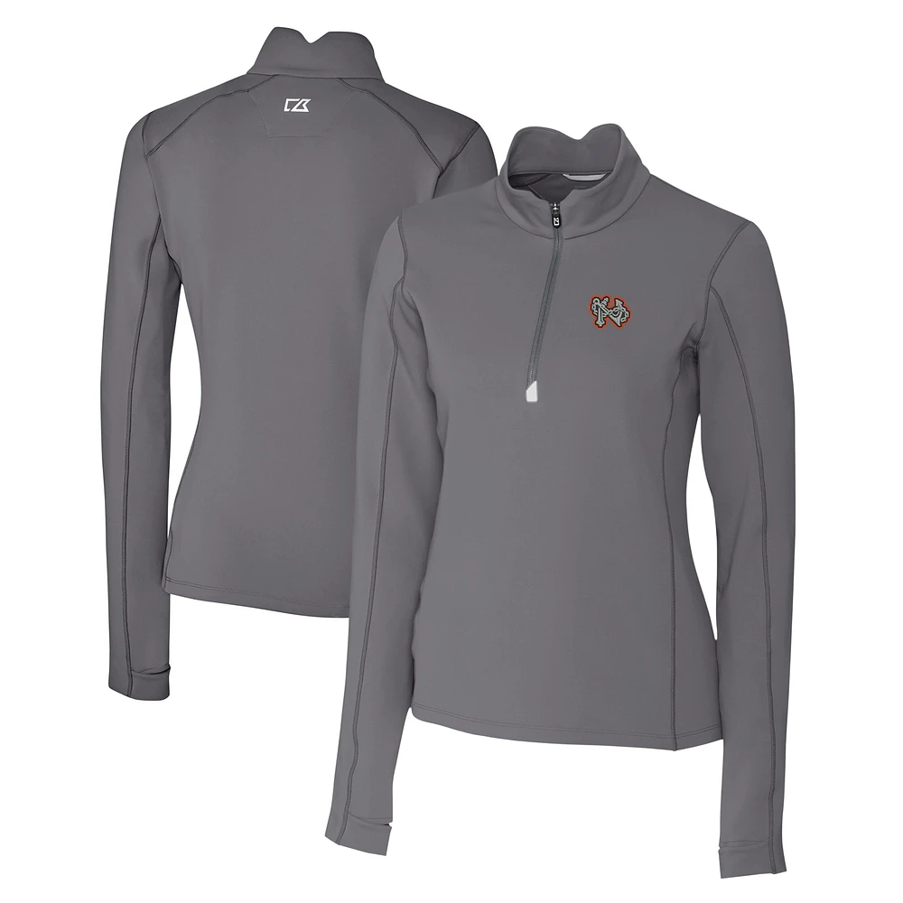 Women's Cutter & Buck Norfolk Tides Traverse DryTec Stretch Quarter-Zip Pullover Top