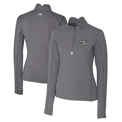 Women's Cutter & Buck Omaha Storm Chasers Traverse DryTec Stretch Quarter-Zip Pullover Top