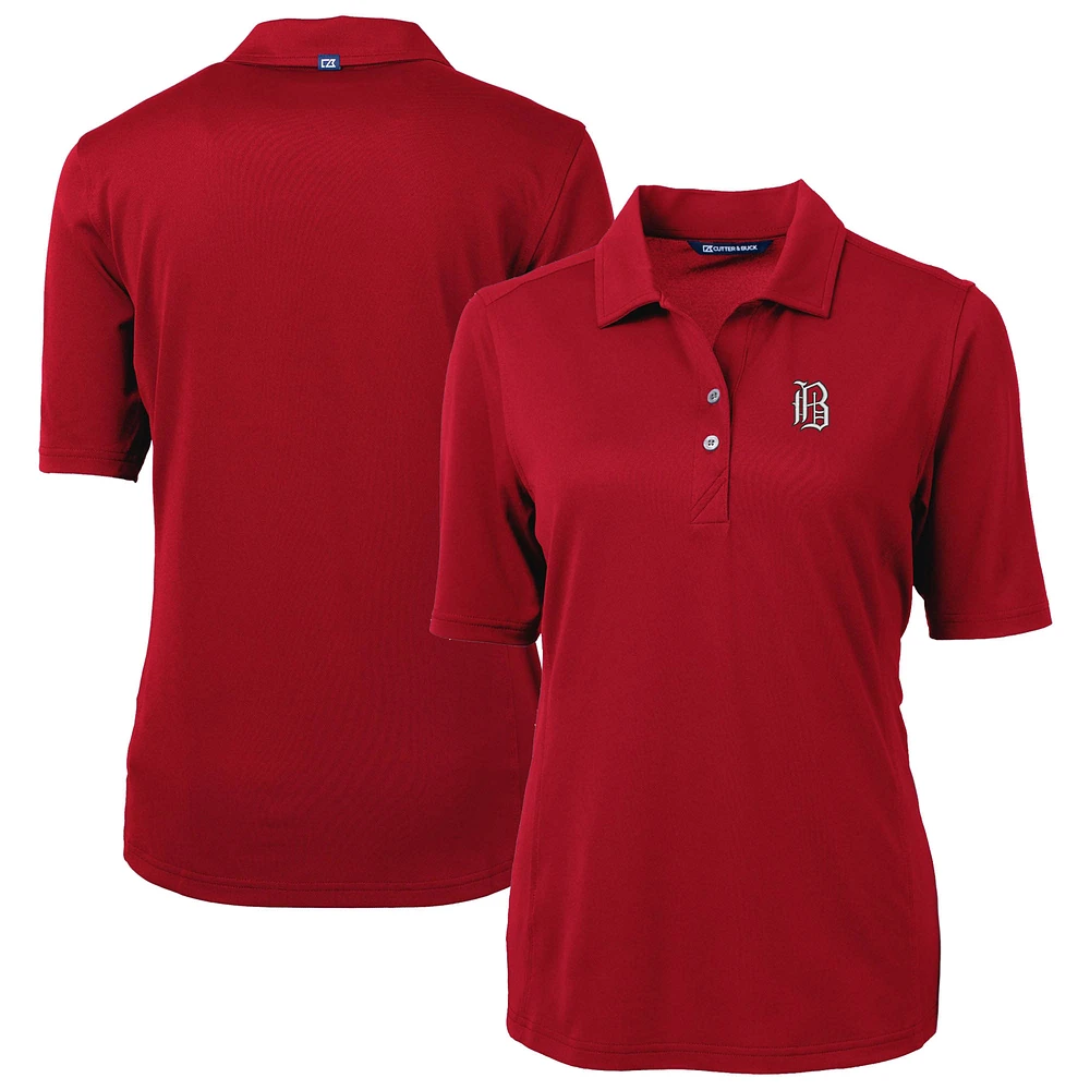 Women's Cutter & Buck Birmingham Barons Virtue DryTec Eco Pique Recycled Polo