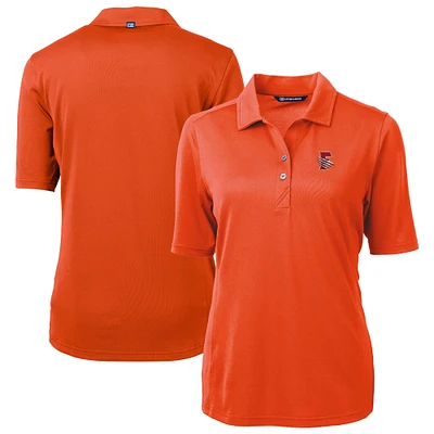 Women's Cutter & Buck Fresno Grizzlies Virtue DryTec Eco Pique Recycled Polo