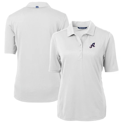Women's Cutter & Buck White Reno Aces Virtue DryTec Eco Pique Recycled Polo
