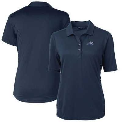Women's Cutter & Buck Navy West Michigan Whitecaps Virtue DryTec Eco Pique Recycled Polo