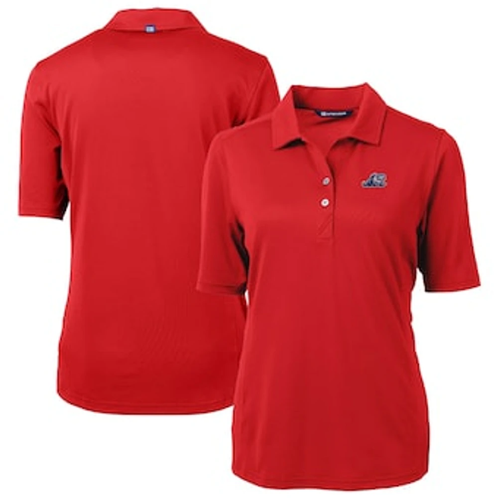 Women's Cutter & Buck West Michigan Whitecaps Virtue DryTec Eco Pique Recycled Polo