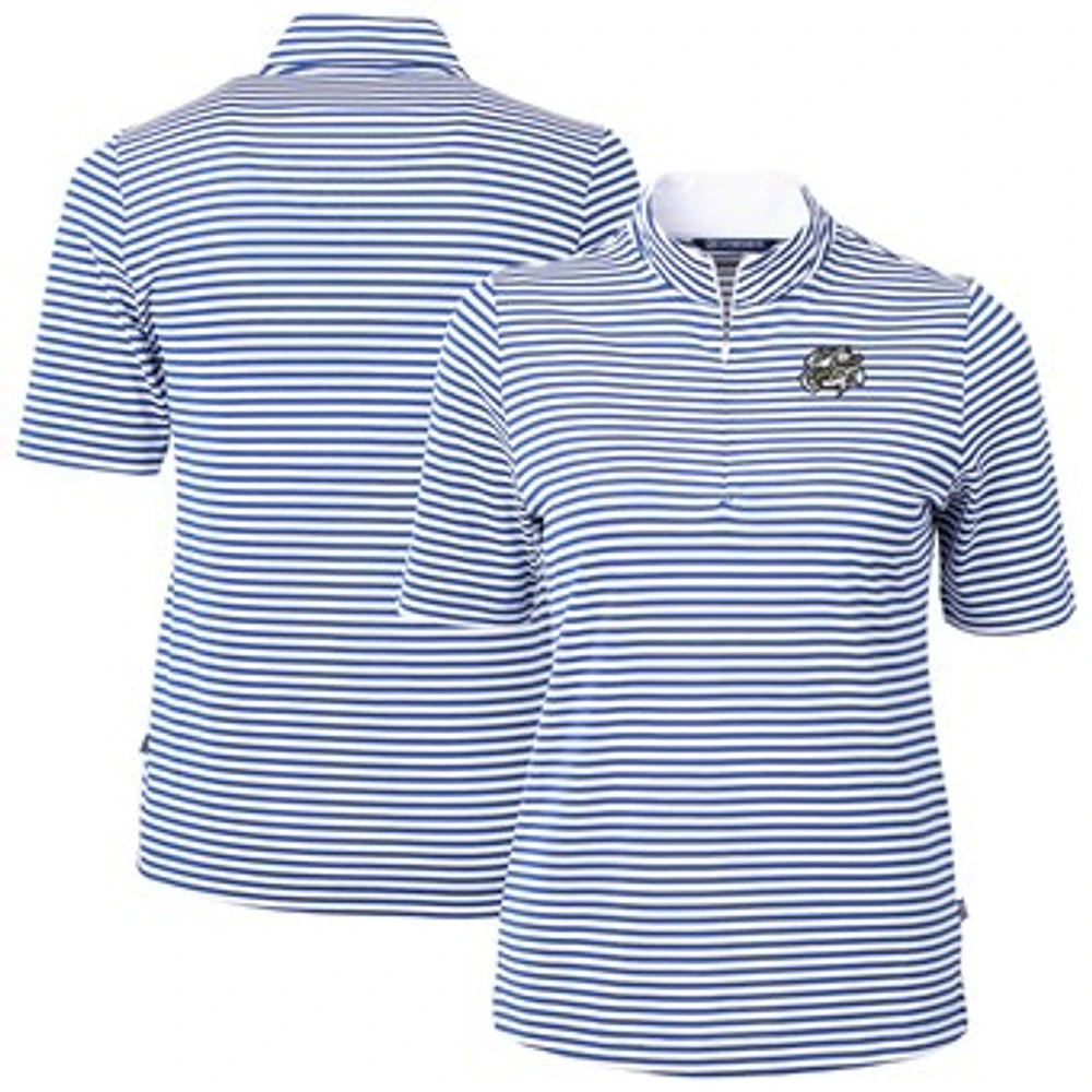 Women's Cutter & Buck Omaha Storm Chasers Virtue DryTec Eco Pique Stripe Recycled Top