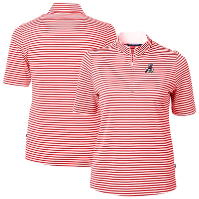 Women's Cutter & Buck Springfield Cardinals Virtue DryTec Eco Pique Stripe Recycled Top