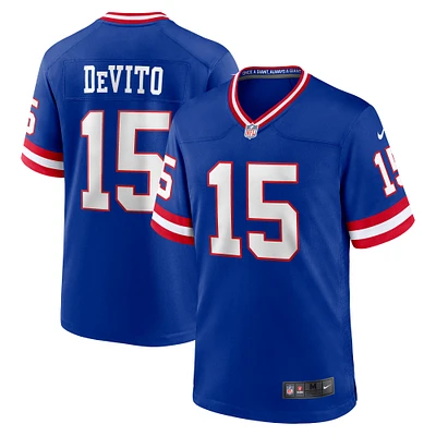 Men's Nike Tommy DeVito Royal New York Giants Alternate Game Jersey