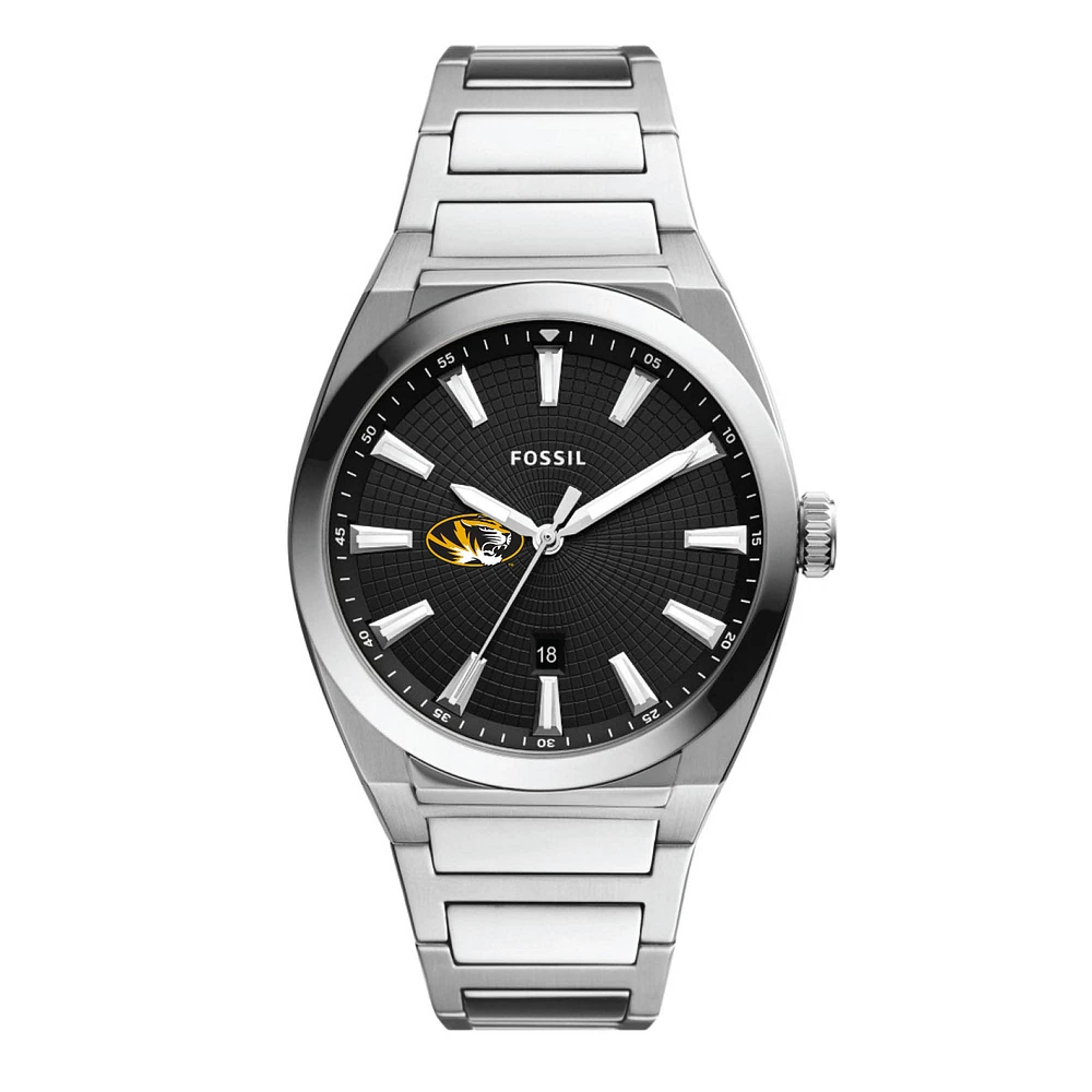 Men's Fossil Missouri Tigers Everett Stainless Steel Watch