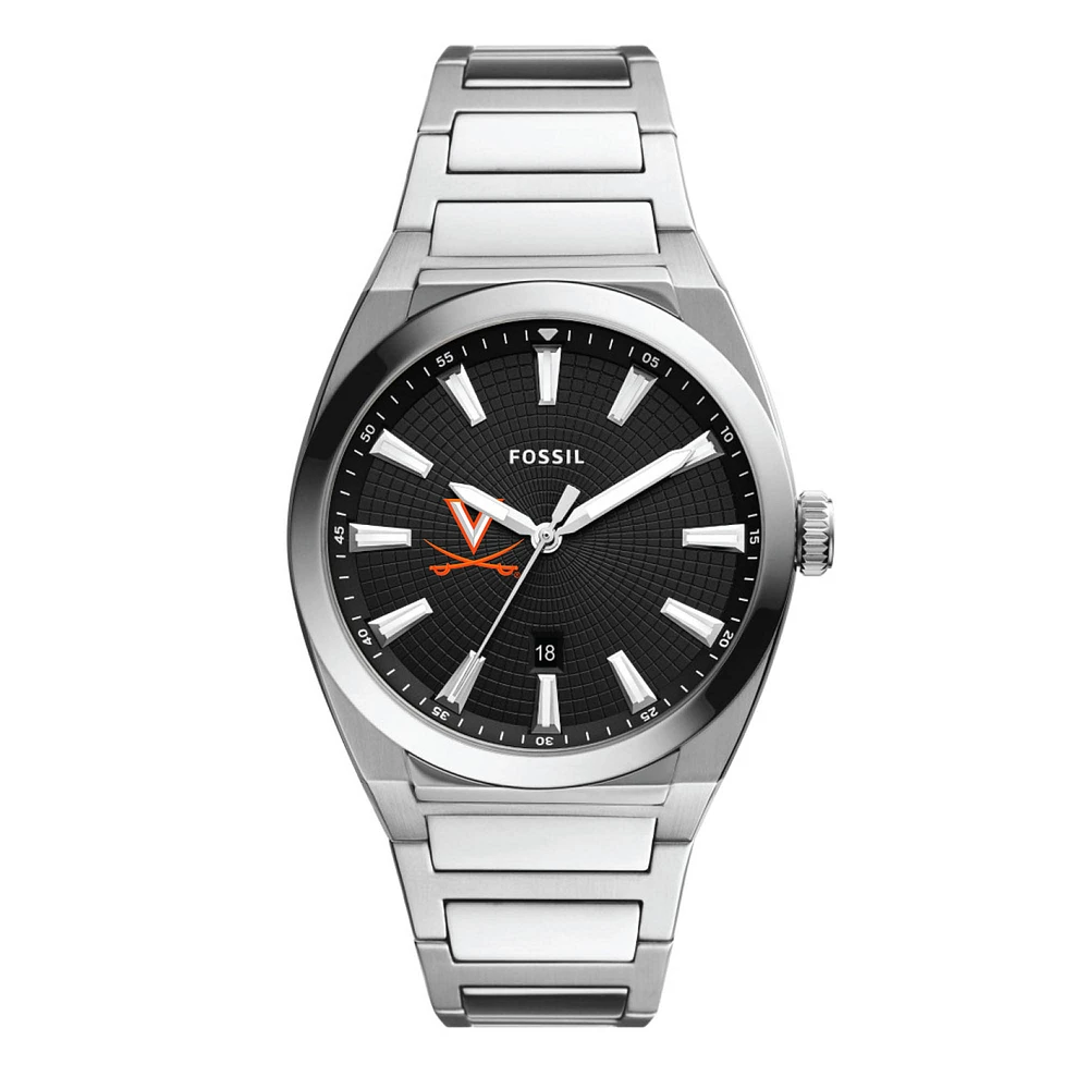 Men's Fossil Virginia Cavaliers Everett Stainless Steel Watch