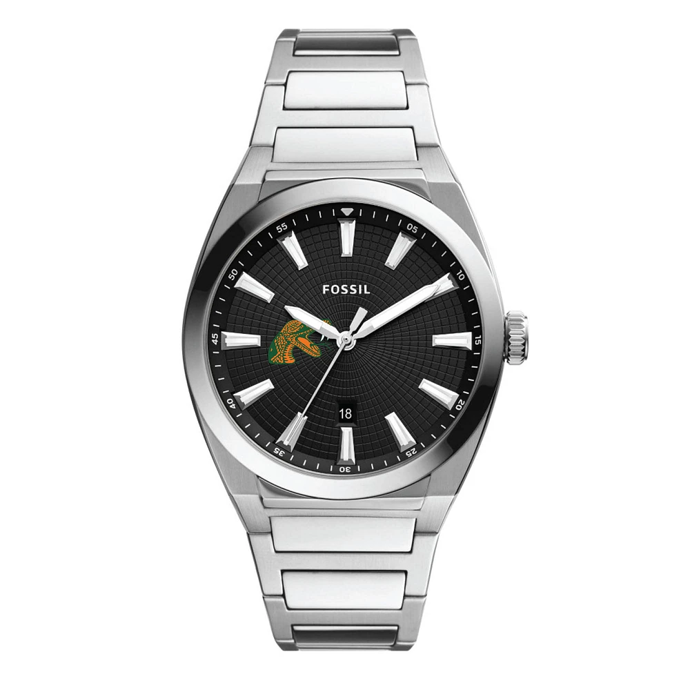 Men's Fossil Florida A&M Rattlers Everett Stainless Steel Watch