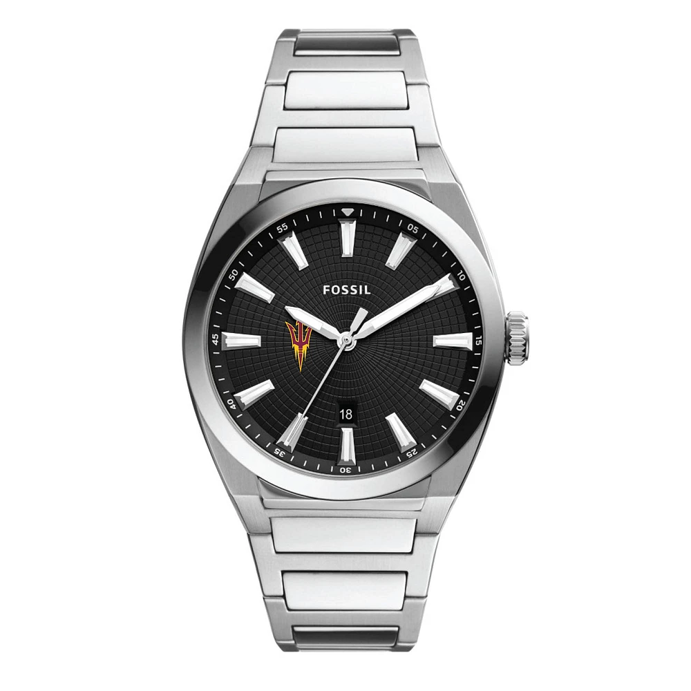 Men's Fossil Arizona State Sun Devils Everett Stainless Steel Watch