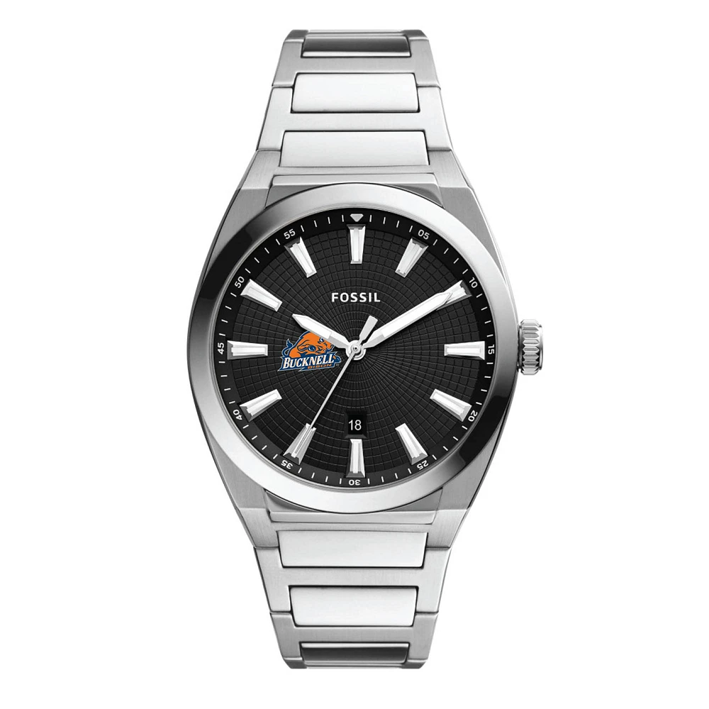 Men's Fossil Bucknell Bison Everett Stainless Steel Watch