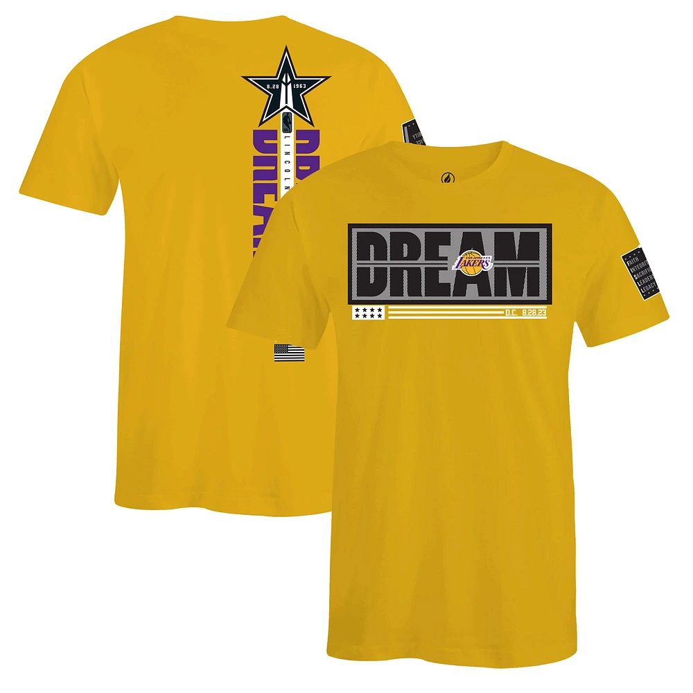 Unisex FISLL x Black History Collection Gold Los Angeles Lakers T-Shirt