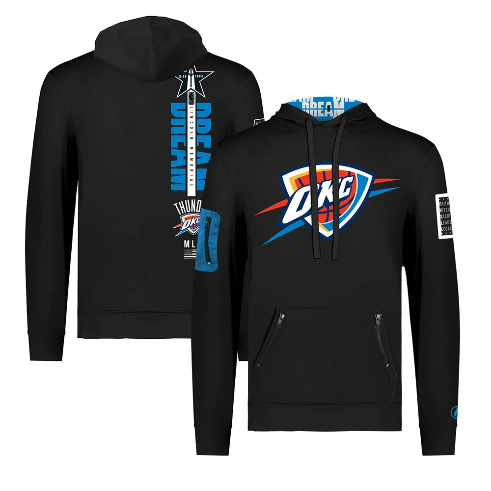 Unisex FISLL x Black History Collection Black Oklahoma City Thunder Pullover Hoodie