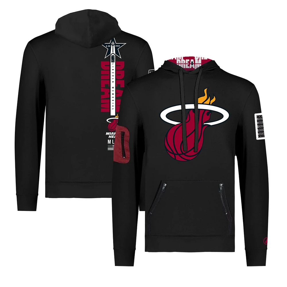 Unisex FISLL x Black History Collection Miami Heat Pullover Hoodie