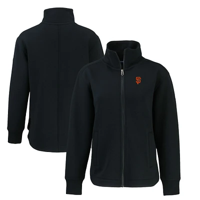 Women's Cutter & Buck Black San Francisco Giants Roam Eco Recycled Full-Zip Jacket