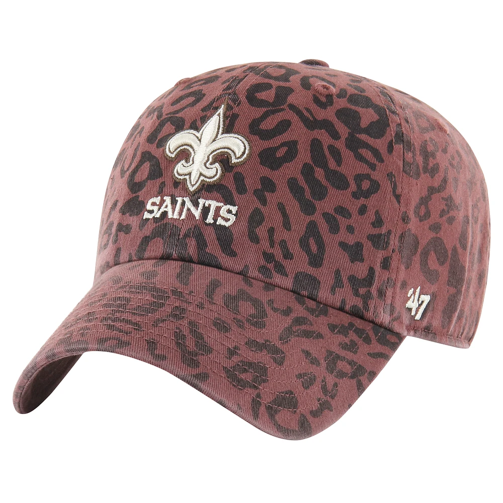 Women's '47 Brown New Orleans Saints Tawny Clean Up Adjustable Hat