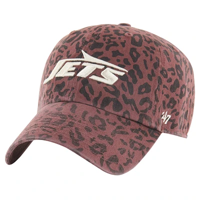 Women's '47 Brown New York Jets Tawny Clean Up Adjustable Hat
