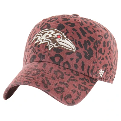 Women's '47 Brown Baltimore Ravens Tawny Clean Up Adjustable Hat