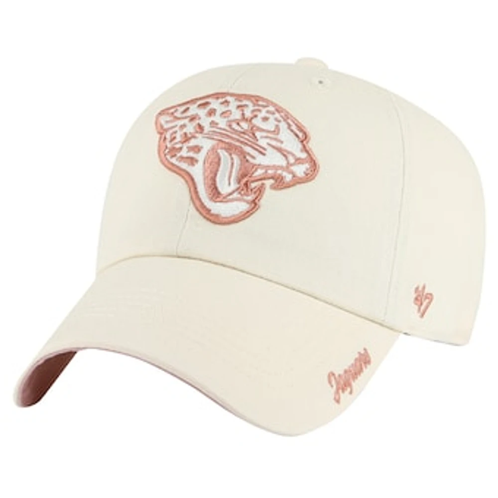 Women's '47 Natural Jacksonville Jaguars Ballpark Cheer Clean Up Adjustable Hat