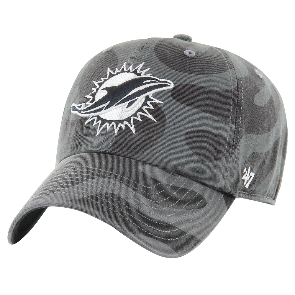 Women's '47 Charcoal Miami Dolphins Freeform Clean Up Adjustable Hat