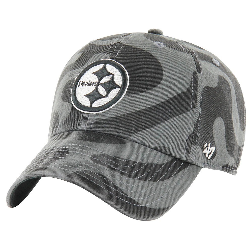 Women's '47 Charcoal Pittsburgh Steelers Freeform Clean Up Adjustable Hat