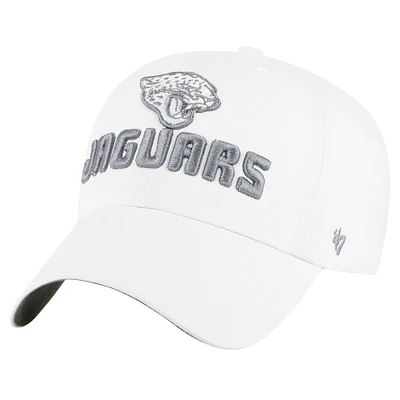 Women's '47 White Jacksonville Jaguars Luminace Clean Up Adjustable Hat