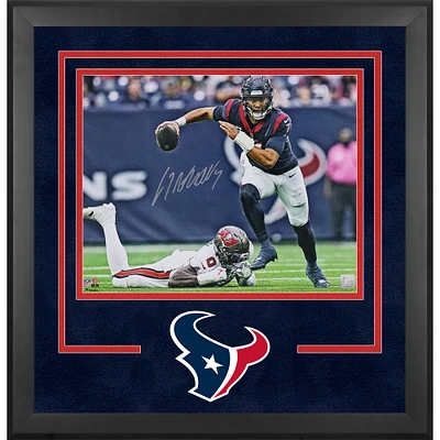 C.J. Stroud Houston Texans Autographed Deluxe Framed 16" x 20" Escape from Pocket Photograph