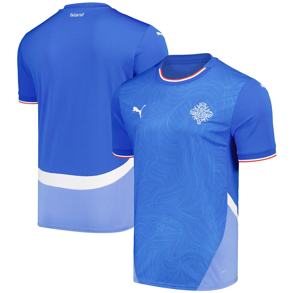 Men's Puma Blue Iceland National Team 2024 Home Replica Jersey