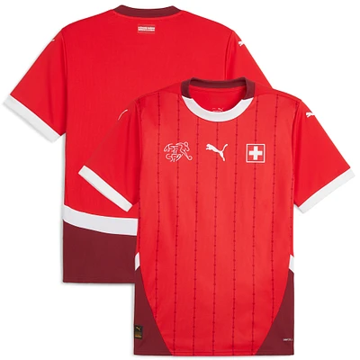 Men's Puma Red Switzerland National Team 2024 Home Replica Jersey