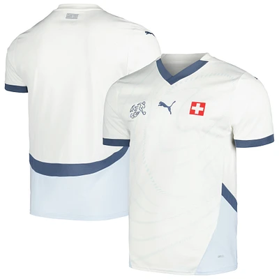 Men's Puma White Switzerland National Team 2024 Away Replica Jersey