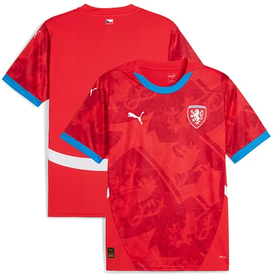 Men's Puma Red Czech Republic National Team 2024 Home Replica Jersey