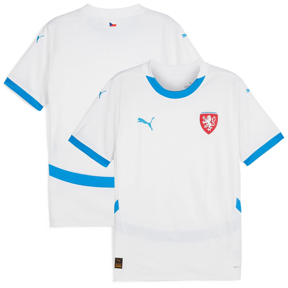 Men's Puma White Czech Republic National Team 2024 Away Replica Jersey