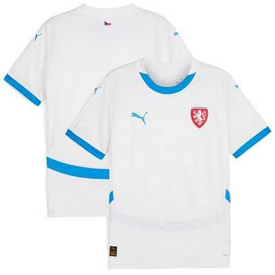 Men's Puma White Czech Republic National Team 2024 Away Replica Jersey