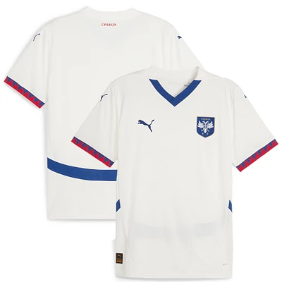 Men's Puma White Serbia National Team 2024 Away Replica Jersey