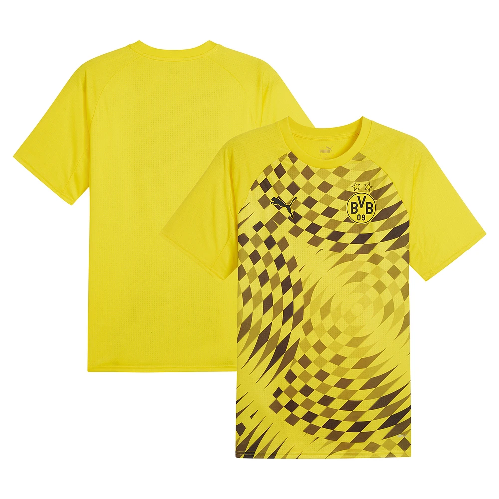 Men's Puma Yellow Borussia Dortmund 2023/24 Pre-Match Jersey