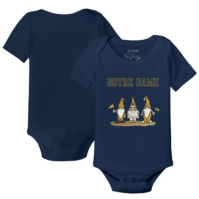 Infant Tiny Turnip Navy Notre Dame Fighting Irish Gnomes Bodysuit