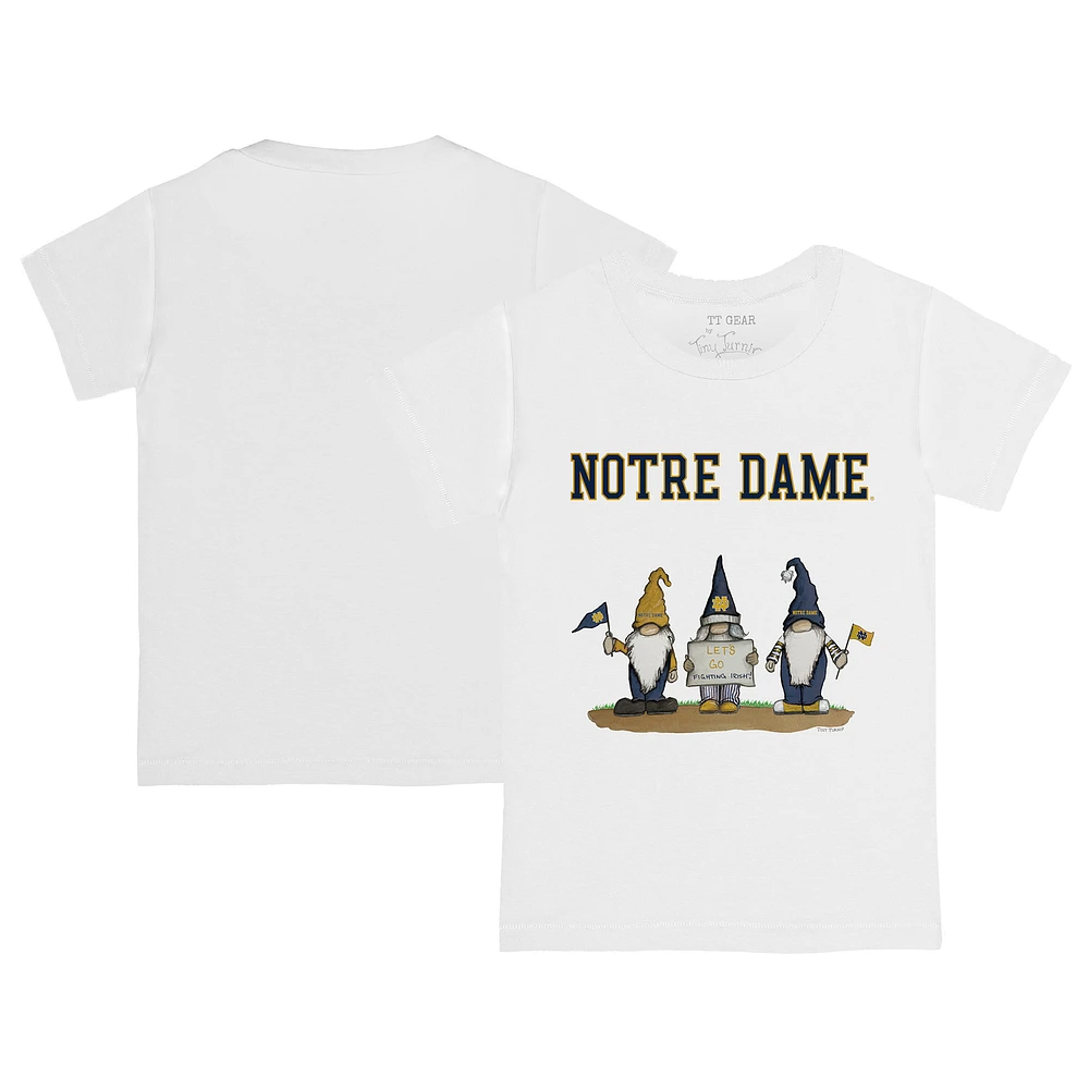 Youth Tiny Turnip White Notre Dame Fighting Irish Gnomes T-Shirt