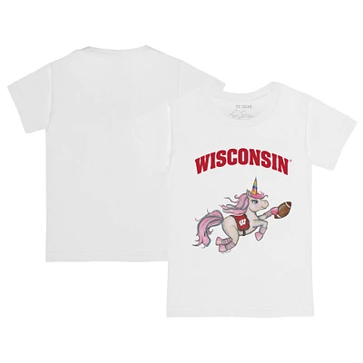 Toddler Tiny Turnip Wisconsin Badgers Unicorn T-Shirt