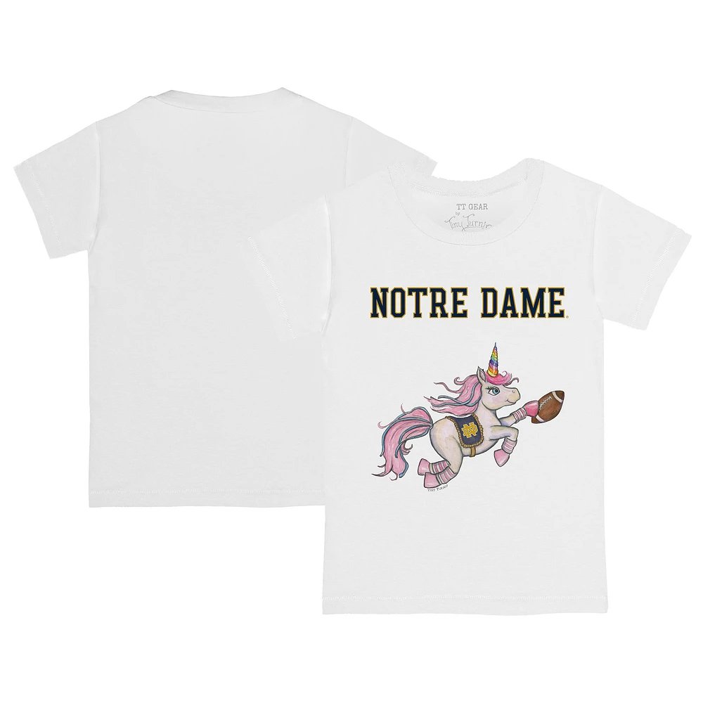 Youth Tiny Turnip White Notre Dame Fighting Irish Unicorn T-Shirt