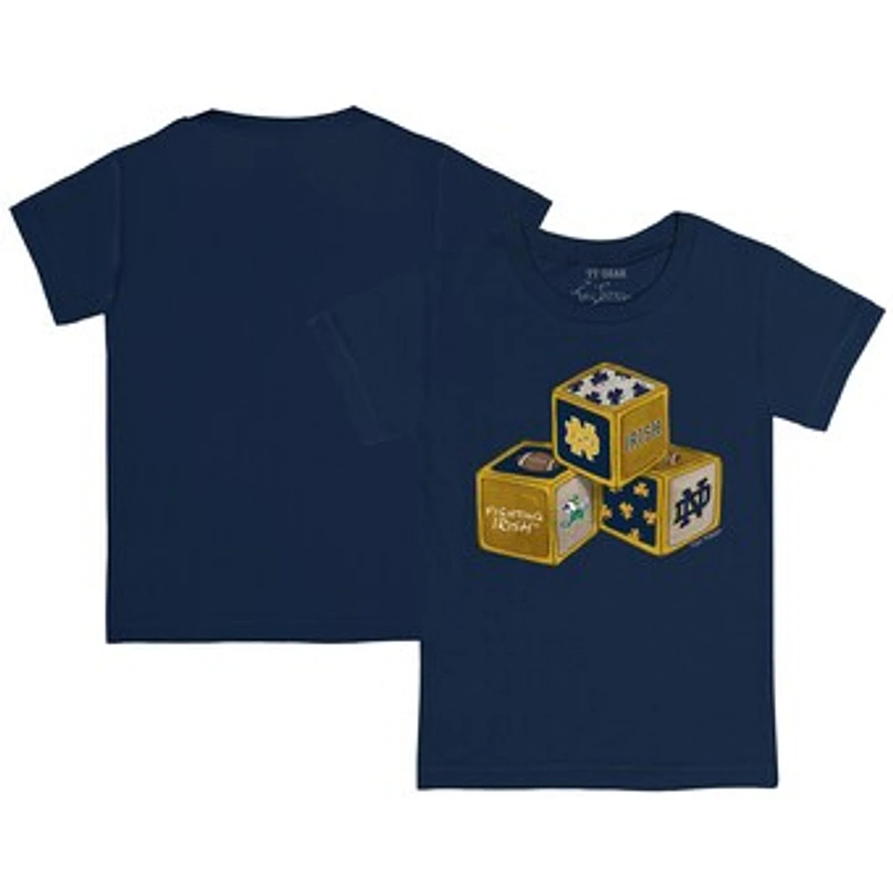 Infant Tiny Turnip Navy Notre Dame Fighting Irish Blocks T-Shirt