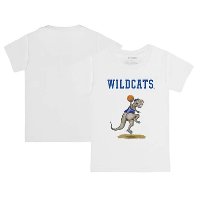 Toddler Tiny Turnip White Kentucky Wildcats T-Rex T-Shirt