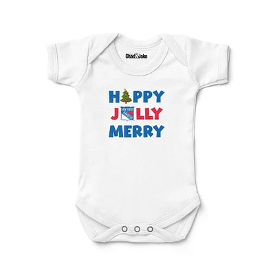Newborn & Infant Chad Jake White New York Rangers Jolly Christmas Bodysuit