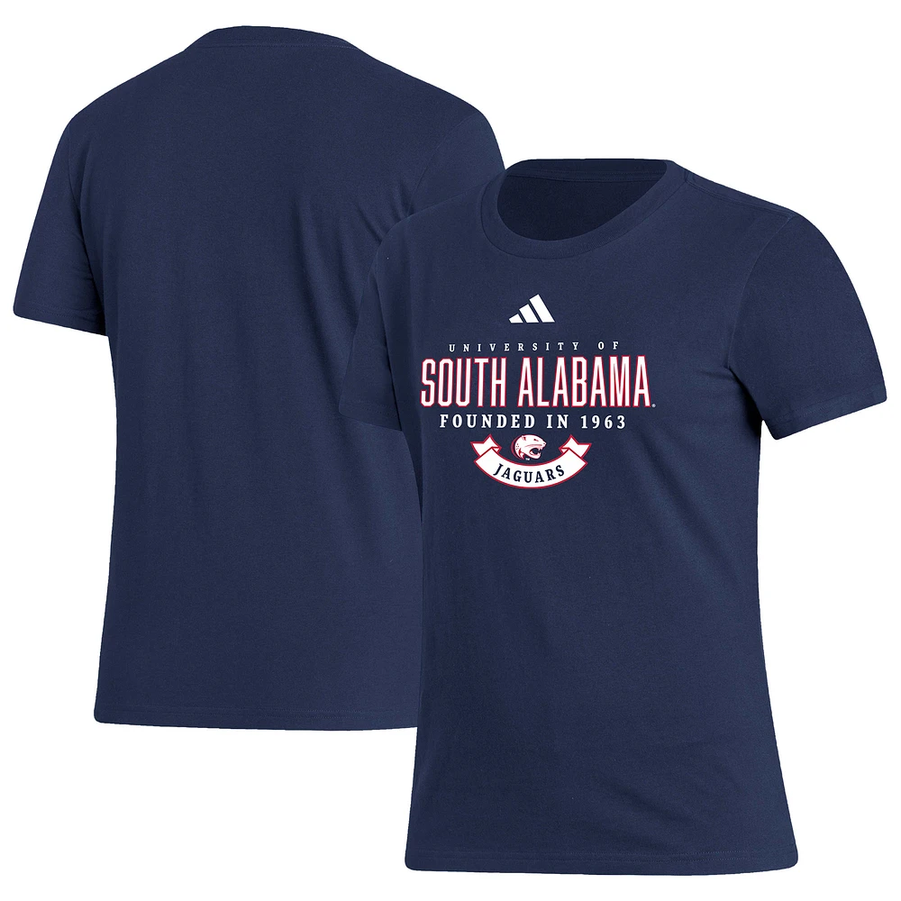 Women's adidas Navy South Alabama Jaguars Fresh T-Shirt