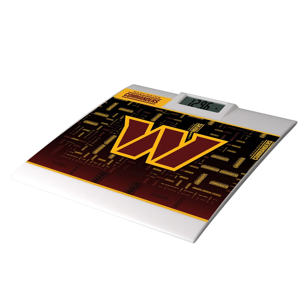 Keyscaper Washington Commanders Quadtile Design Digital Bathroom Scale