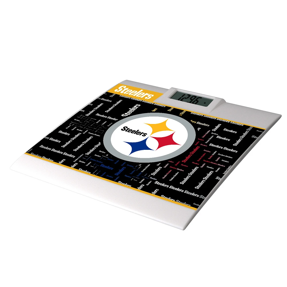 Keyscaper Pittsburgh Steelers Quadtile Design Digital Bathroom Scale